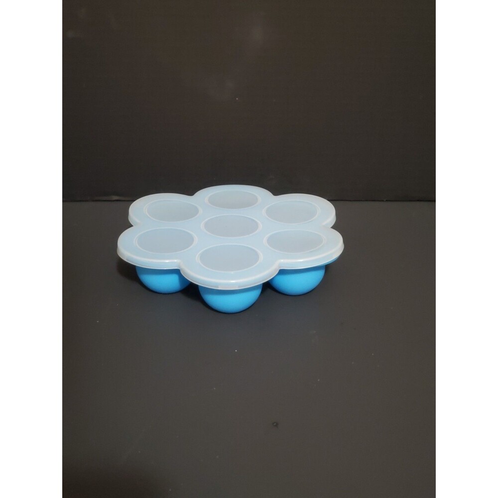 Seven Portion Silicone Egg Cooker Storage Tray Baby Food Multiple Compartments